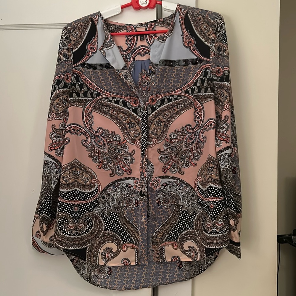 NWOT Talbots sheer blouse. Size medium.